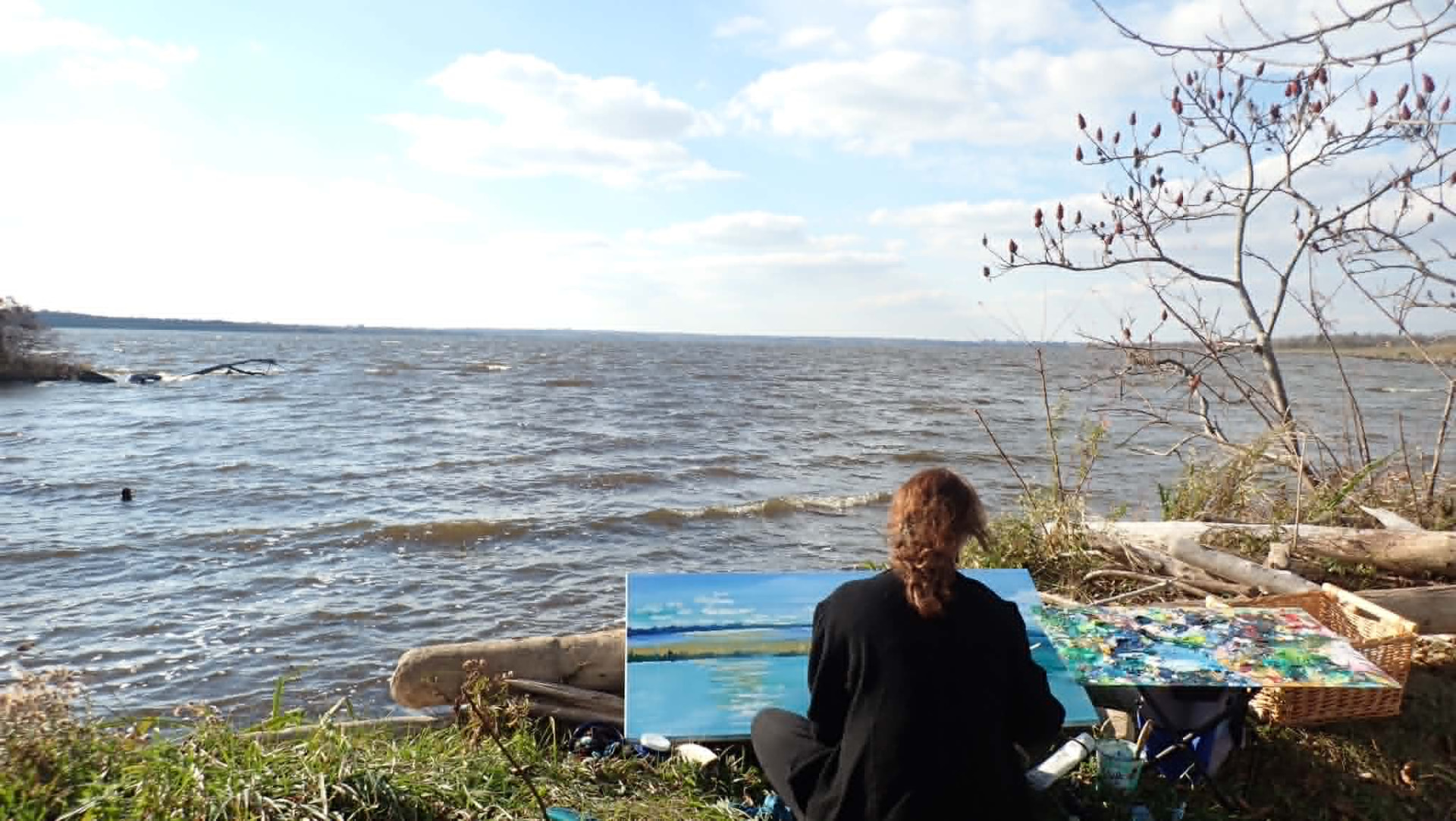 Création d'œuvre d'art en plein air